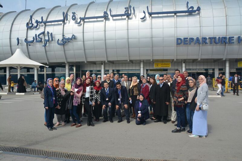 طلاب الأهرام الكندية فى زيارة تدريبية لـ«مطار القاهرة الدولي»