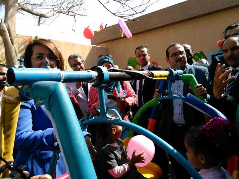 وزيرة التضامن تفتتح مركز رعاية أطفال التوحد والحضانة الدامجة بالمطرية