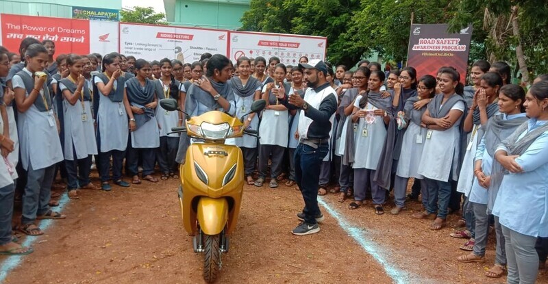 Honda’s road safety CSR initiative for Guntur’s college students to catch them young