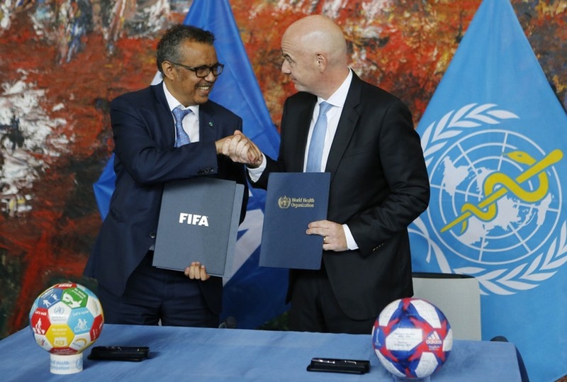 WHO, FIFA sign four-year cooperation deal to promote healthy lifestyles