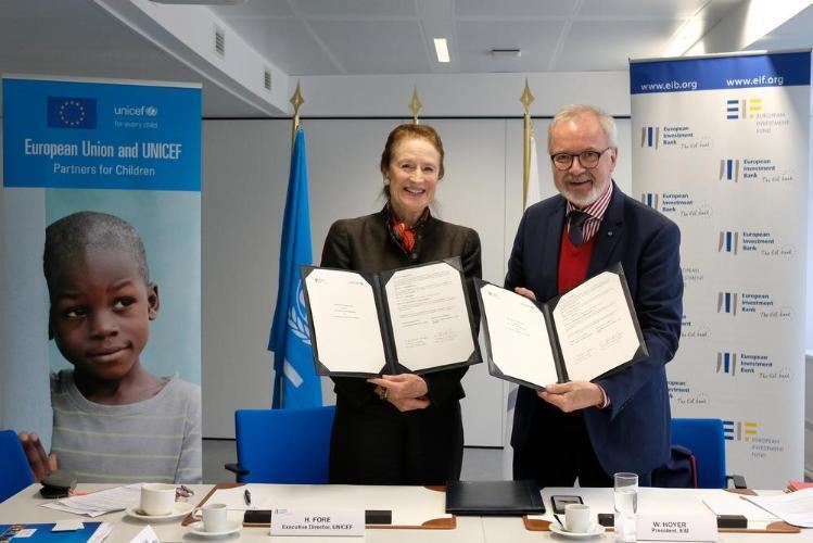 EIB, UNICEF team up to invest in quality education