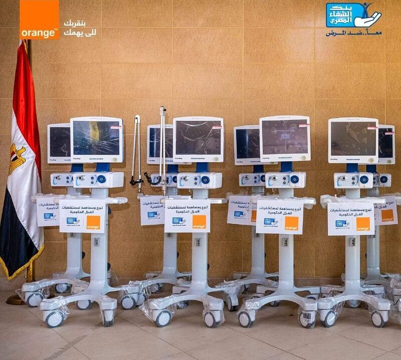 اورنچ مصر: نسهم في صيانة وإصلاح أجهزة التنفس الاصطناعي بالمستشفيات المصرية