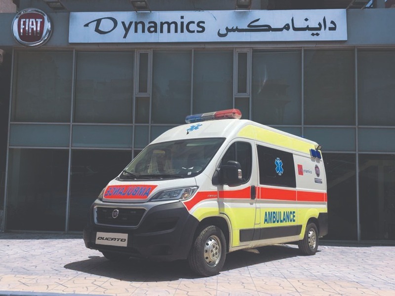 «داينامكس» تدعم القطاع الطبى بسيارة إسعاف مجهزة لمواجهة كورونا