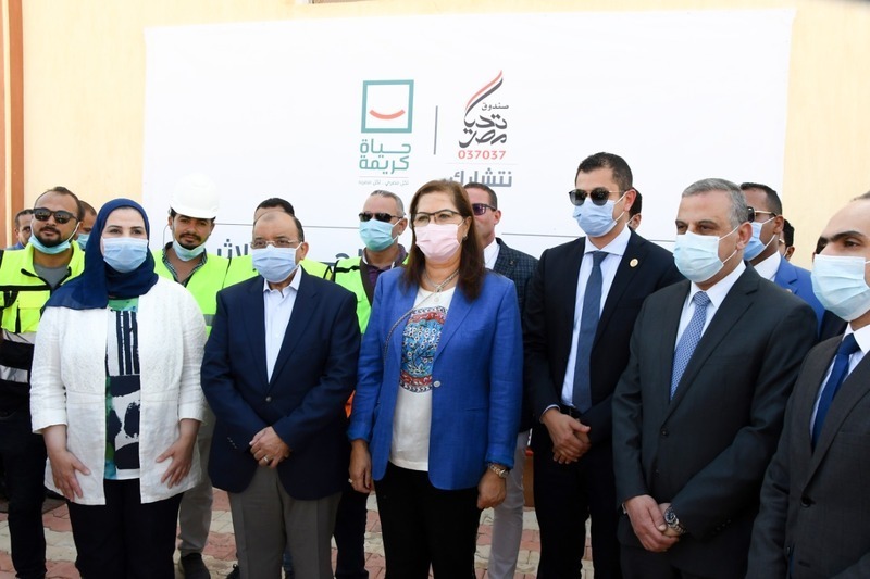 وزيرة التخطيط تفتتح وحدة المعالجة الثلاثية للصرف الصحي في سوهاج