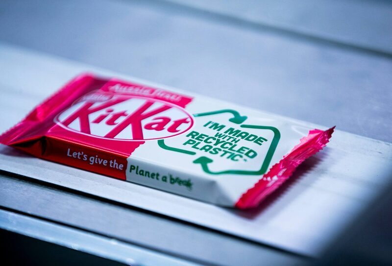 Kitkat gives break to planet with recycled soft plastic packaging