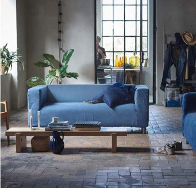 IKEA develops recycled jeans cover for KLIPPAN sofa