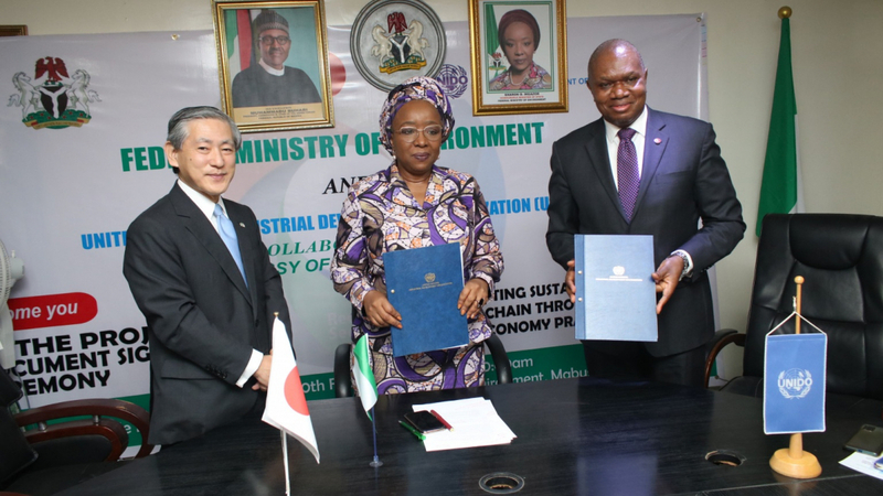 UNIDO, Japan sign $2.8m deal for sustainable plastic waste management in Nigeria