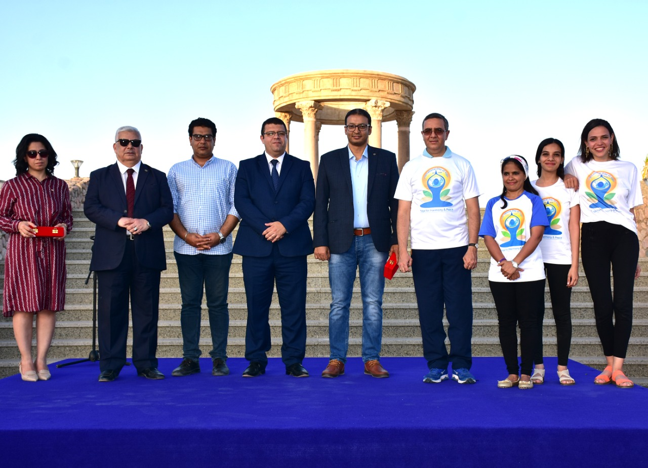 Int’l Yoga Day marked in 4 Egyptian governorates to promote mental health