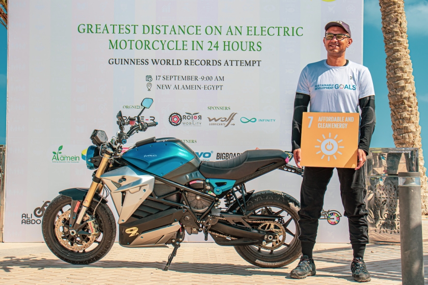 UNEP: Egypt’s Ali Abdo e-motorcycle tour among key Environment Day events