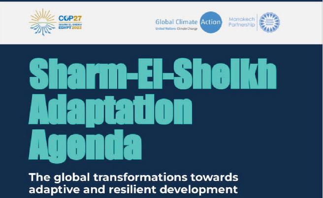 Sharm El Sheikh Adaptation Agenda outlines 30 adaptation outcomes