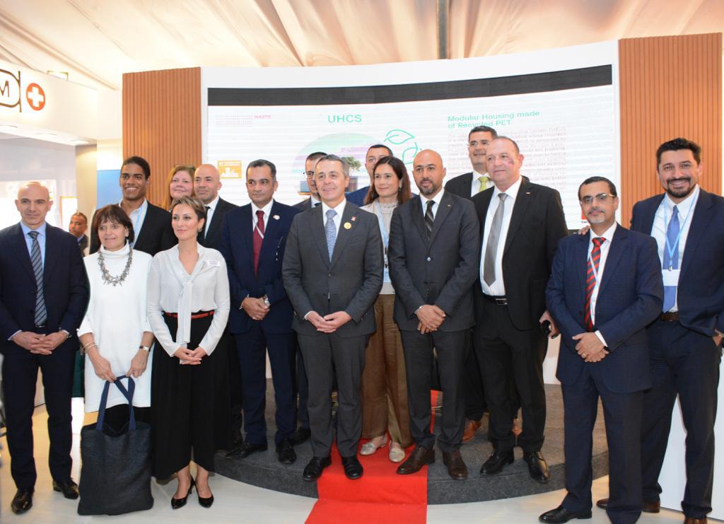 «لافارچ مصر» تشارك في افتتاح جناح الغرفة التجارية السويسرية خلال «COP 27»