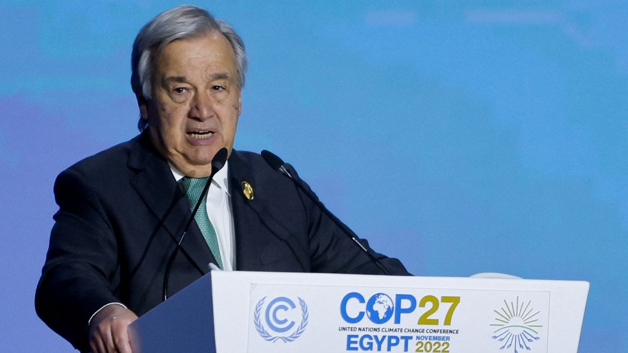 جوتيريش: العالم حقق إنجازات مهمة بمؤتمر المناخ في مصر