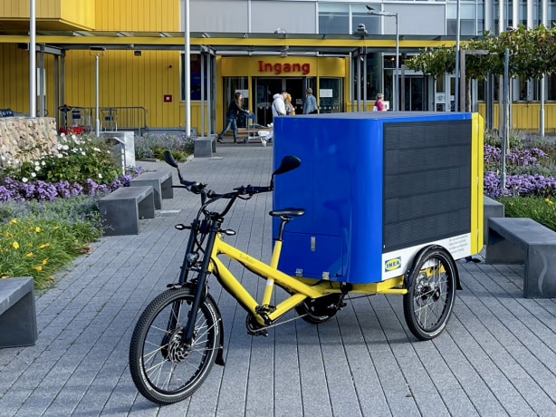 IKEA introduces solar-powered bikes for more sustainable delivery service