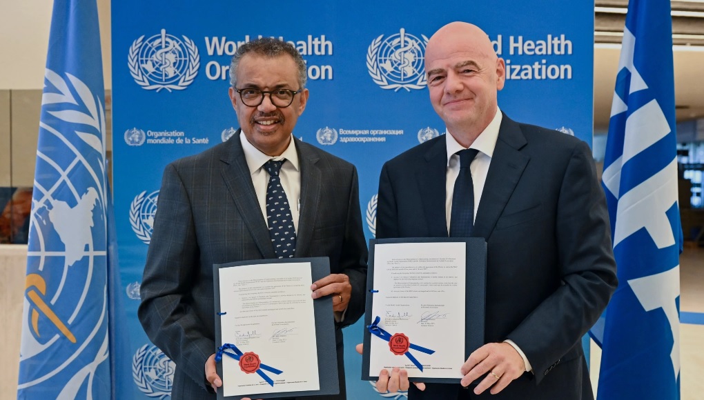 فيفا يمدد تعاونه مع منظمة الصحة العالمية 4 أعوام جديدة