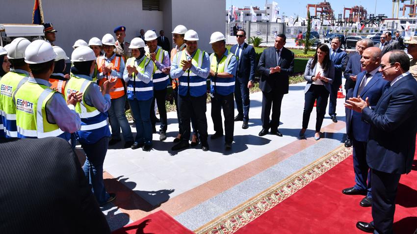 Sisi opens first green smart multi-purpose terminal “Tahya Misr” at Alexandria Port