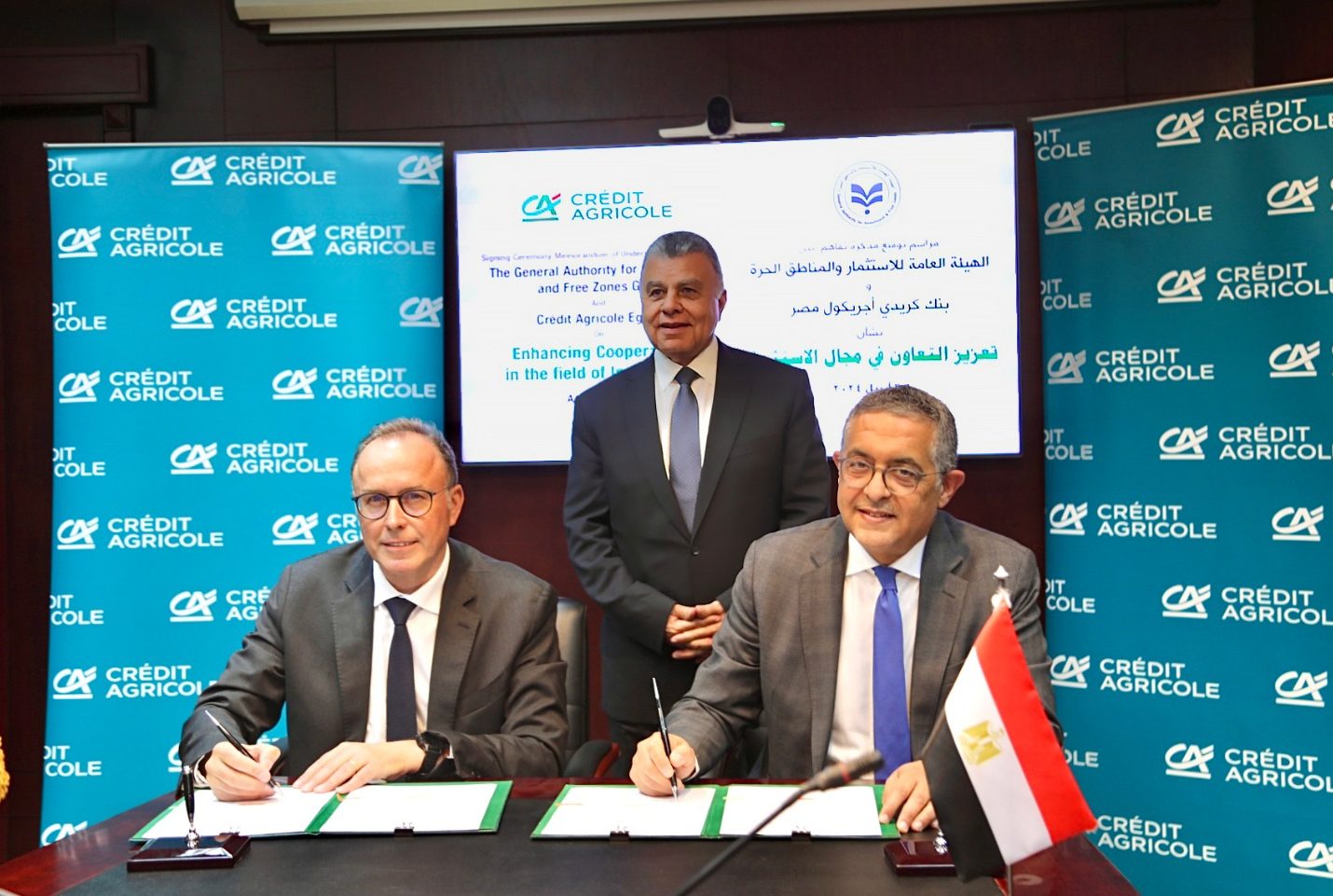 GAFI, Crédit Agricole Egypt sign MoU to attract FDIs